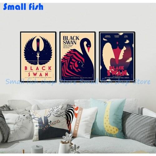 Black Swan Vintage Retro Decorative Frame Poster Wall Posters Home Decor Gift 42*30 cm