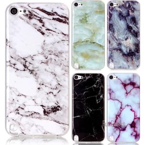 For Cases Apple Touch 6 Smooth Soft Silicon Cover Shell TPU Marble Stone Rock Protector Case Capinha Coque Etui Capa Fundas