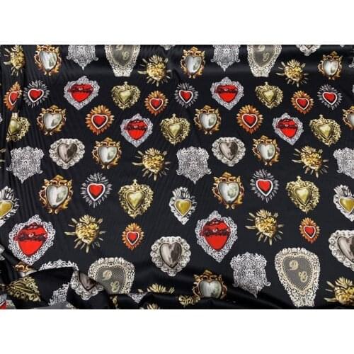 Italian Crown Milan Show Style Silk Fabric Mulberry Silk Stretch Satin Advanced Clothing Fabric