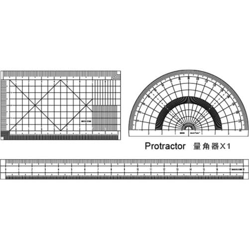 Trumpeter 09940 Model Craft Master Tools 0.05mm Filmic Gauge Black Measuring Tape Transparent Clear Tip