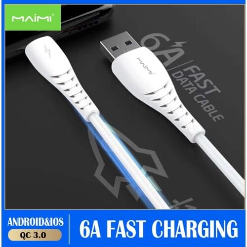 6A Type-c Micro USB Cable Fast Charging Data Cord Charger Adapter For Samsung S9 Xiaomi Huawei Android Phone Microusb Cable Wire
