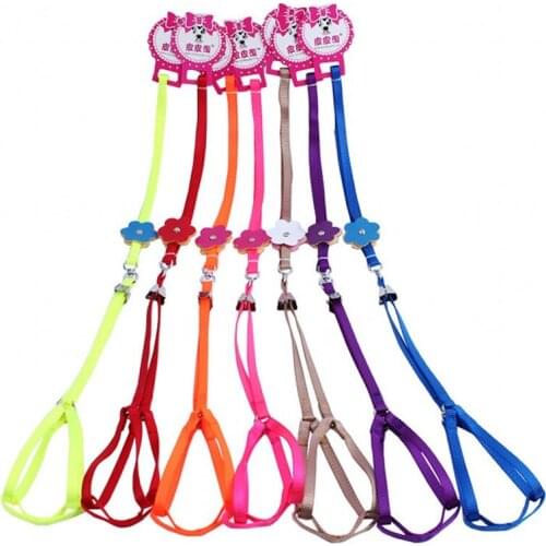 Quality Nylon Pet Leash Running Jogging Dog Harnesses Adjustable Collar Walking Safety Harness Fluorescent Colors Leashes