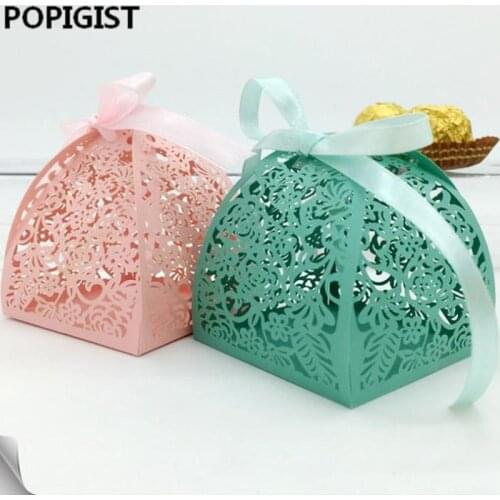 Laser Cutting Lace Flowers Wedding Candy Box Wedding Gifts For Guests Wedding Favors And Gifts Birthday Party Decoration 50