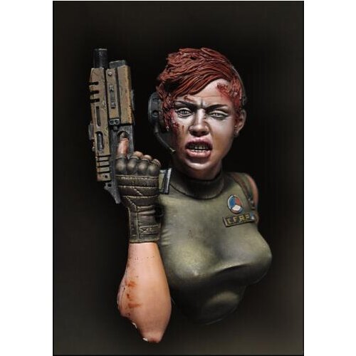 New Unassembled 1/10 The woman soldier Contakt BUST Resin Kit DIY Toys Unpainted resin model