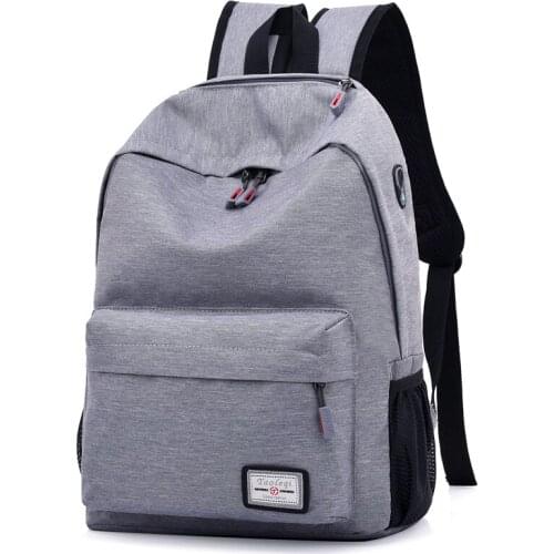 2018 New USB Charging Mens Backpacks Male Casual Travel women Teenagers Students School Bags Simple Notebook Laptop Backpack