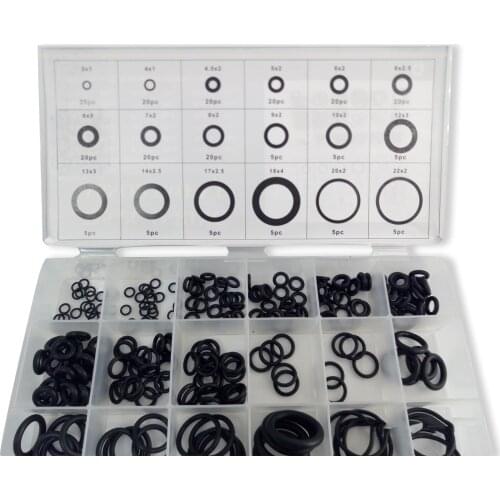 AC9000 O-rings PCP Paintball Silicone Black Gasket Rubber Replacements Sealing Fitting 18 Sizes with Plastic Black Acecare