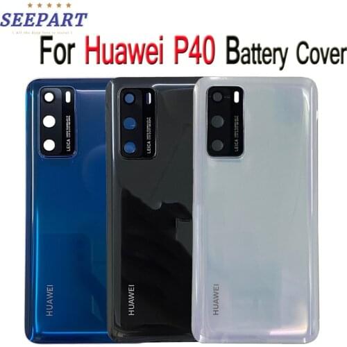 For Huawei P40 ANA-TN00 Cover Glass Rear Case For Huawei P40 ANA-NX9 Cover Back Case With Lens