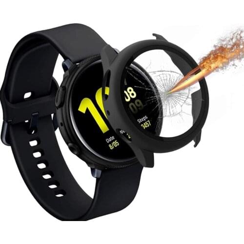 Protective case+Glass for Samsung Galaxy watch active 2 44mm/40mm All-Around cover+Screen Protector film Galaxy watch active2