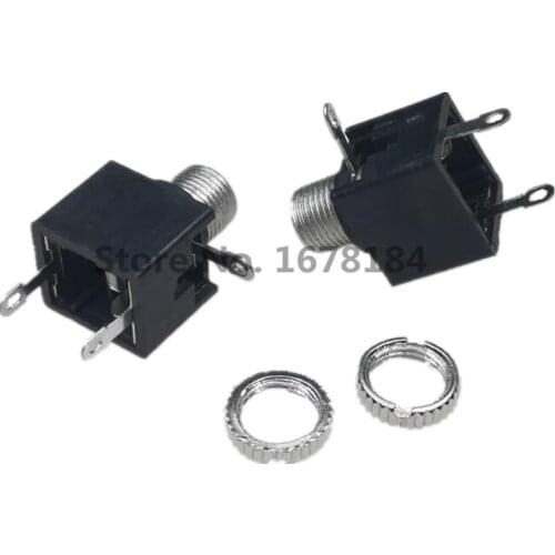 100pcs 3.5mm Female Audio Connector 3 Pin DIP Headphone Jack Socket PJ-301M PJ301M