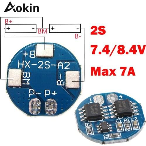 2S 5A Li-ion Lithium Battery 7.4v 8.4V 18650 Charger Protection Board bms pcm for li-ion lipo battery Max 7A diy kit