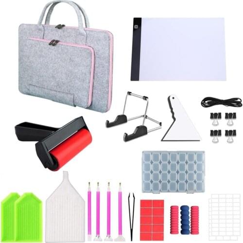 Diamond Painting Kit with A4 Light Pad 5D Diamond Painting Tools and Paint By Accessories for Diamond Painting