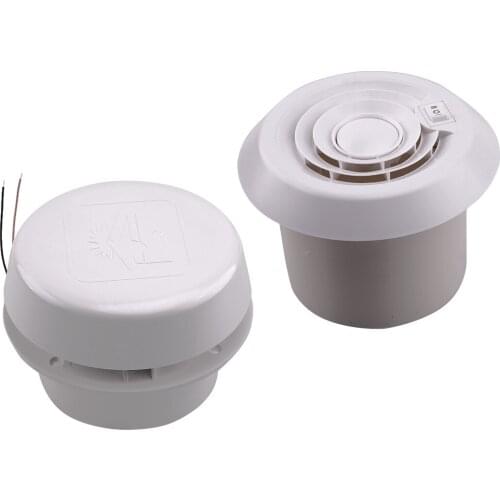 Car Universal 1 Set 12V White Roof Air Vent Outlet Fan Accessories Fit For RV Camper Travel Trailer 1800Rpm 60CFM