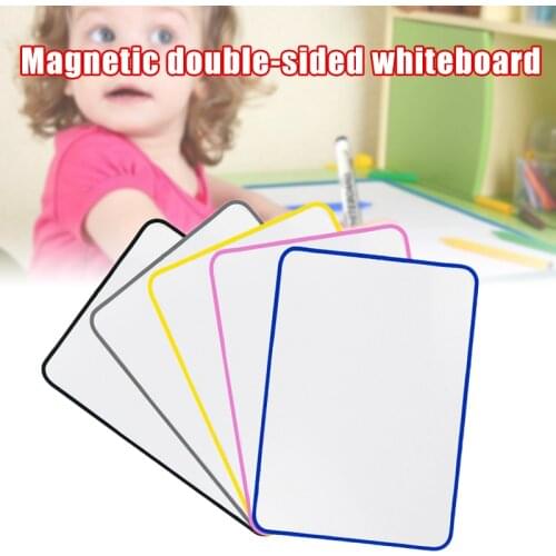 White Board Wipe off Lap Board Double Sided Magnetic Whiteboard for Kids Children Painting UY8