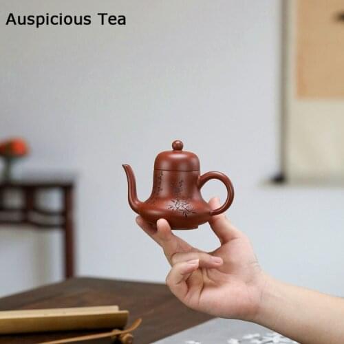 120ml Yixing Purple Clay Teapots Raw Ore Dahongpao Home Tea Pot Zisha Filter Beauty Teaware Chinese Tea Ceremony Accessories