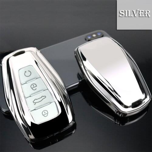 TPU+PC 2020 2021 key cover case for Geely Coolray emgrand Hawk X6 GX7 Global 4 button remote control key holder keychain shell