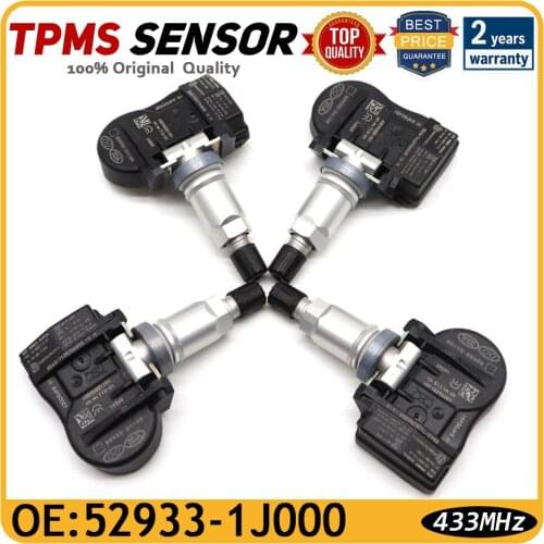 Car TPMS Tire Tyre Pressure Monitoring Sensor 52933-1J000 For Kia Optima [TF] Sorento II [XM] Soul [AM] 2008-2015 433MHz
