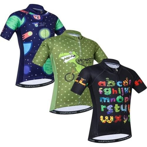 Children Cycling Jersey Kid Bike jersey Cartoon Summer Short Sleeve Jacket For Boy Girl mtb Ropa Clothing Sportswear Shirt