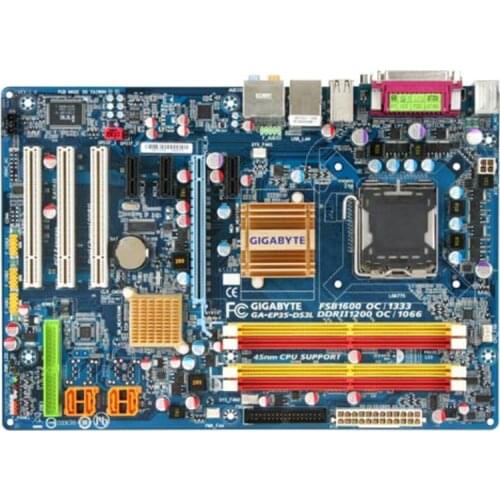For Gigabyte GA-EP35-DS3L Original Used Desktop Motherboard EP35-DS3LP35 Socket LGA 775 DDR2 ATX On Sale