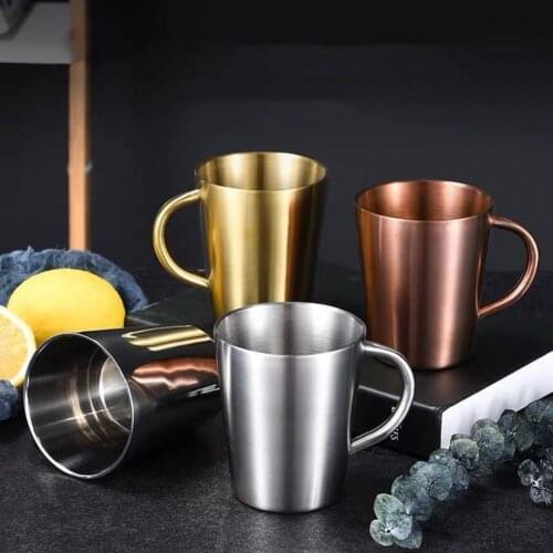 Double-layer Water Cup Stainless Steel Beer Mug Heat Insulation Home Drinkware Cups Double Office Water Mugs