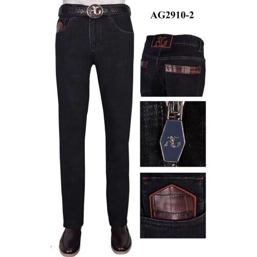 BILLIONAIRE Jeans winter thick cowhide men 2021 new Business British Cotton Casual Comfortable high quality big size 31-40