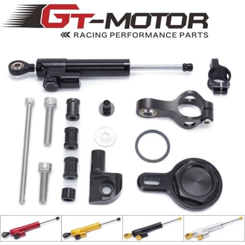 GT Motor - FREE SHIPPING For YAMAHA R1 1998-2001 Motorcycle Aluminium Steering Stabilizer Damper Mounting Bracket Kit
