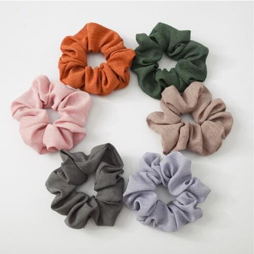 Korean Sweet Net Plaid Elastic Hair Bands Scrunchies Hair Rope Ties For Girls Women Ponytail Holder Hair Rings Hair Accessories