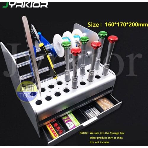 Mainframe Parts Storage Box Mobile Phone Maintenance Component Box Screwdriver Tweezers Tool Box Maintenance Accessories Rack