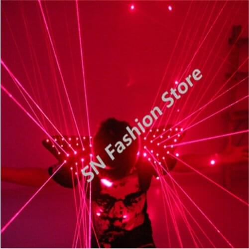 HH09 Red color men Laser vest Costumes cloth suit LED laser bar party props performing luminous clothing dj disco dress show