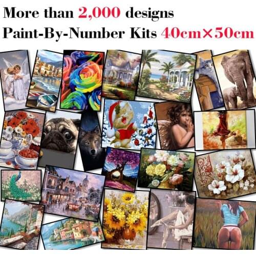 Mileelife Paintting By Numbers for Kids Adults DIY Beginner Oil Painting Kit Home Decoration