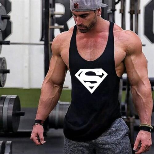 New Arrivals Bodybuilding stringer man Cotton Gym sleeveless shirt men Fitness Vest Singlet sportswear workout tanktop
