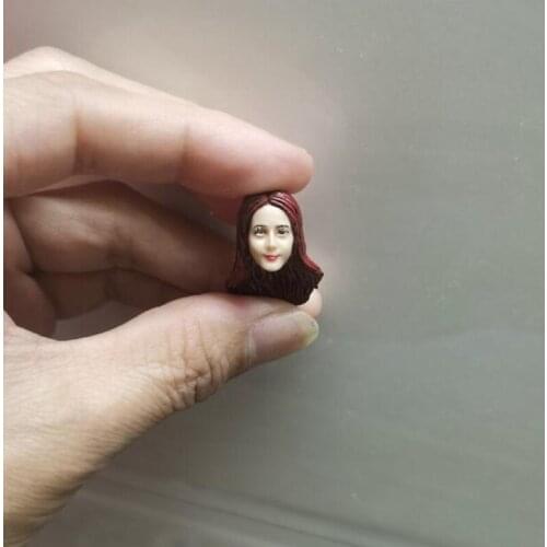 Painted 1/18 Scale Asia Beautiful Girl Dilraba Head Sculpt Fit 3.75" Figure