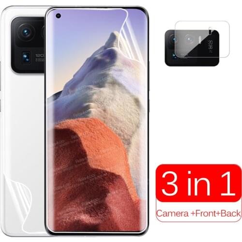 Camera Back Front Hydrogel Film For Xiaomi Mi 11 Ultra Xiomi Mi11 11Ultra Mi11Ultra Curved Screen Protector Not Tempered Glass
