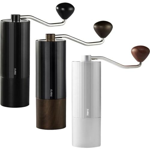 HERO Portable Manual Coffee Grinder 420 Stainless Steel Burr Grinder Durable Coffee Bean Maker Mini Coffees Milling 15g Capacity