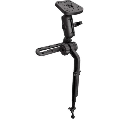Transducer Mounting Arm With Marine Fish Finder Base Adapter Ball Mount For Scotty, Lowrance, Garmin Fish Finder