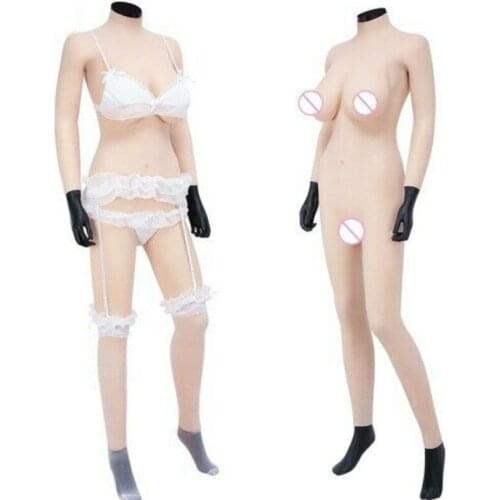 C Cup Silicone Breast Forms Bodysuit Vagina Soft Boobs Bionic Skin Crossdresser Transgender Queen Transvestite Mastectomy Bra
