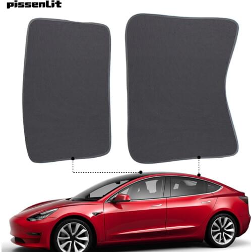 Model 3 Sunshade Car Sun Visor Rear Front Sun Shade For Tesla Model 3 Accessories Roof Sunshade Skylight Shades Protector Three
