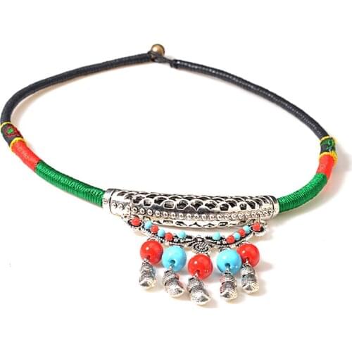 UDDEIN Statement Necklace For Women Ethnic Customs Bib Beads Jewelry Vintage Torques Bohemian Wholesale Maxi Necklace Collares