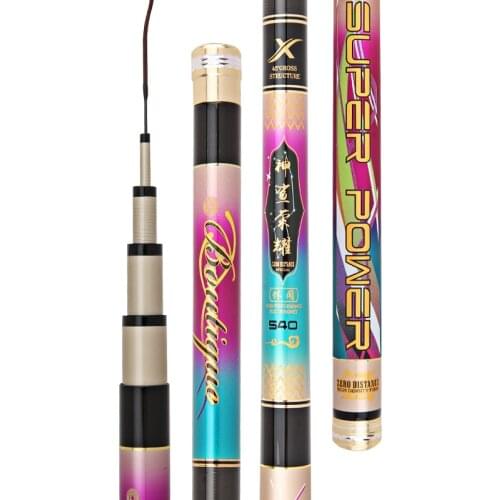 Wild Fishing Rod Standard 28 Tone Hand Fishing Rod 3.6M-5.4M-7.2M Carbon Rod Ultra-Light Superhard Taiwan fishing rod