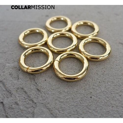 O ring adjustable ring clip buckle hook for 15mm handbag backpack dog harness metal plated non-Welded O Rings YH15J