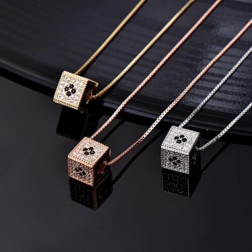 Designer Fashion 925 Sterling Silver Jewelry 3A Cubic Zirconia Party Necklace