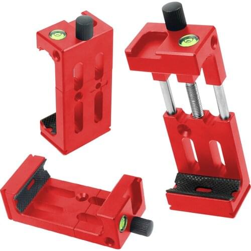 Phone Clip With Spirit level Cold Shoe For Phone Flashlight Microphone Tripod Head Bracket Mobile Phone Holder