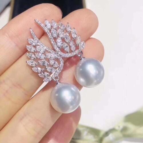 925 Sterling Silver Earrings Mountings Setting Finding Jewelry Parts Fittings Womens Accessories for Beads Pearls Stones Corals