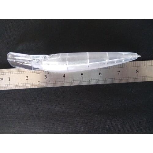 5pcs Unpainted Fishing Lure Body Square Bill Minnow Hardbaits Fishing Wobbler Artificial baits 180mm 37g Blank lures SEB11