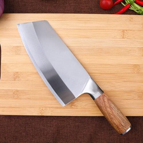 8 inch Chinese Butcher Kitchen Knife 4cr13mov Stainless Steel Cutlery Knife Full Tang Cleaver Cutter Filleting Steak Knife