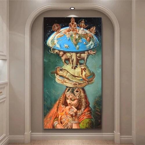 Abstract Art Painting Surrealism Figure Painting Canvas Wall Picture Vintage Posters and Prints for Living Room Home Decoration