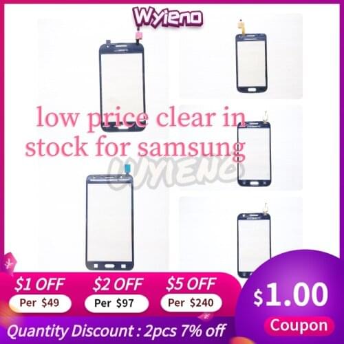 Clear in stock ! For Samsung Galaxy j7 G360 G313F S7390 J5 S7500 G7200 Touch Screen Digitizer front Glass Sensor Panel