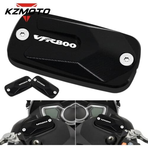 CNC Aluminum Front Brake Fluid Tank Reservoir Cover Oil Cap For Honda VFR800 vfr800x VFR800F VFR800 X/F Motorcycle accessories