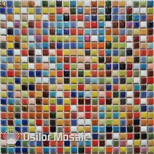 Free shipping colorful ceramic mosaic tile for interior house decoration wall tile