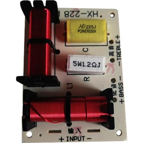 150W 2 Way Frequency Divider Tweeter Bass Crossover Audio Board Treble Subwoofer Speaker Filter 5000Hz Car Audio Home Theater