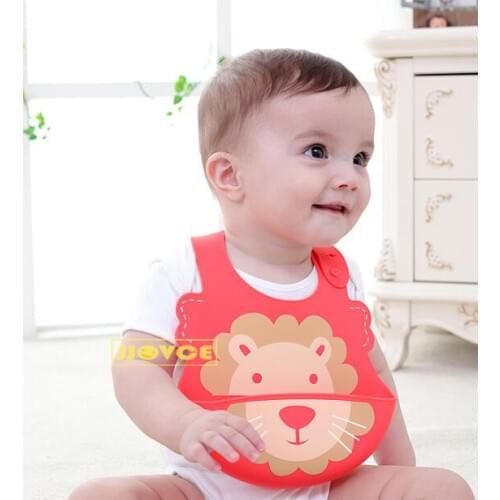 Silica Gel Baby Bibs 2017 New Infant Silicone Anti-Debris Food Rice Pocket Three-Dimensional Access To Rice Lovely Baby Bibs